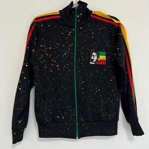 Bob Marley handmade painted jacket mens size small